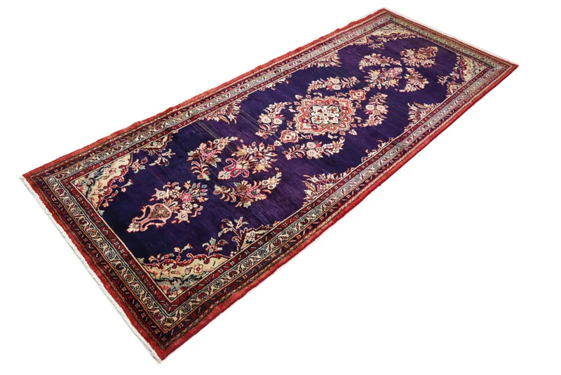 Läufer Perser - Nomadic - 127 x 313 cm - dunkelblau