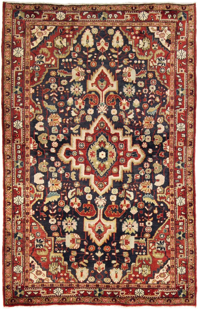 Perserteppich - Nomadic - 135 x 210 cm - dunkelblau