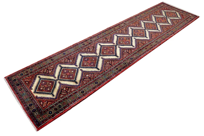 Läufer Perser - Nomadic - 87 x 348 cm - dunkelbeige