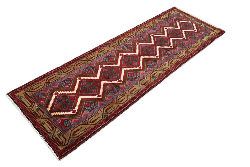 Läufer Perser - Nomadic - 87 x 260 cm - rost