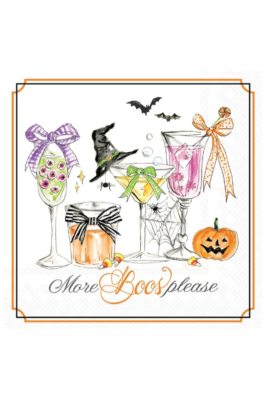 Boo-sy Halloween Cocktail Napkins