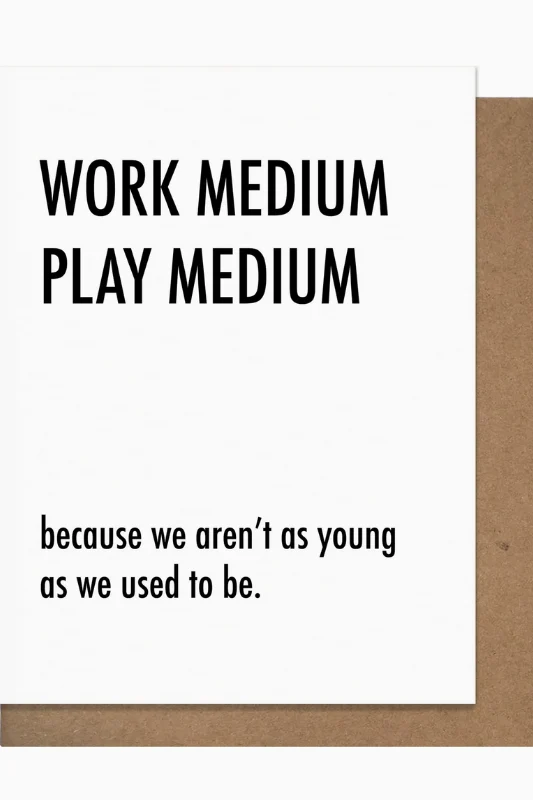 Work Medium - Birthday Card