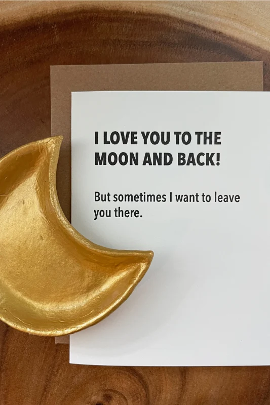 Moon & Back Greeting Card