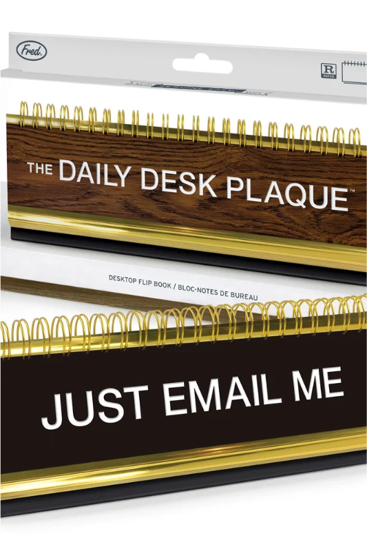 Daily Desk Plaque- 50 Fun Phrases
