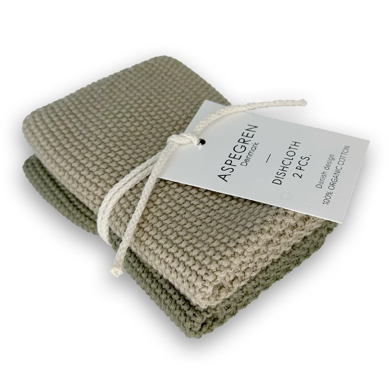 Aspegren Spüllappen 2er Set – Olive