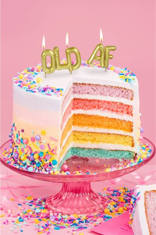 Lighten Up Party Candles- Old AF