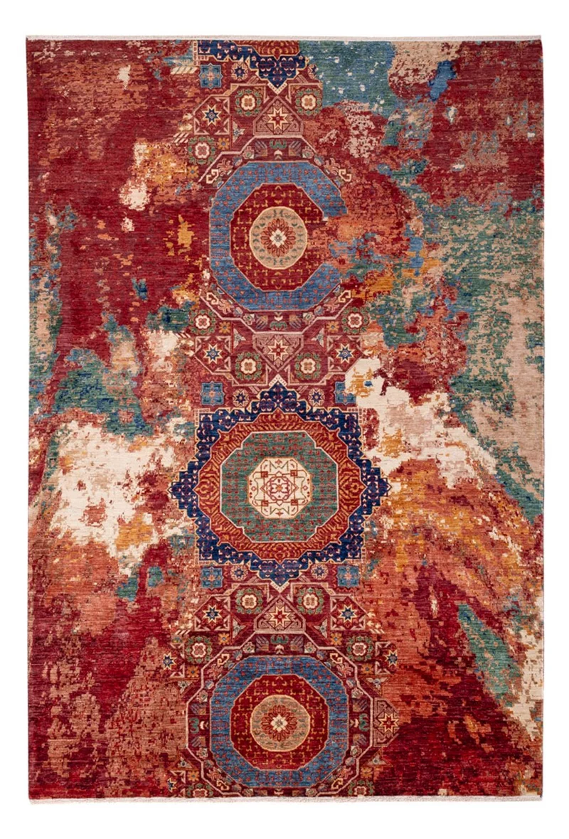 Designer Teppich - 204 x 299 cm - mehrfarbig
