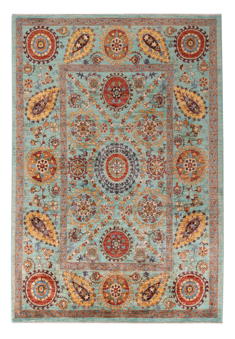 Ziegler Teppich - Ariana - 187 x 275 cm - hellblau