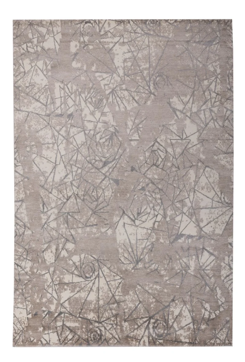 Designer Teppich - 204 x 301 cm - silber