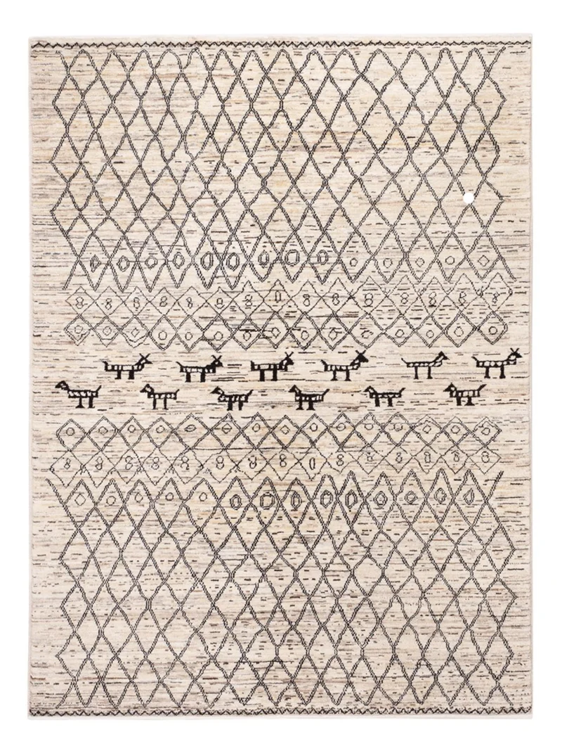 Berber Teppich 148x200cm - Wollteppich