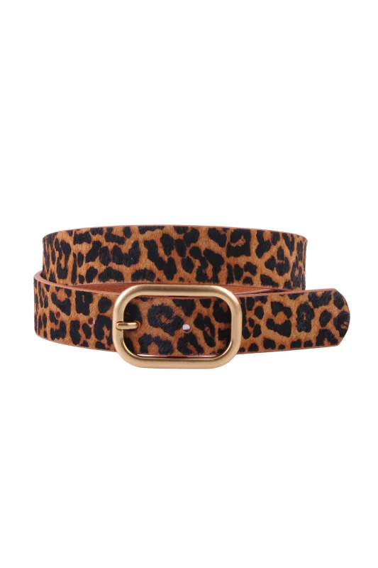 Zaya Leopard Print Belt