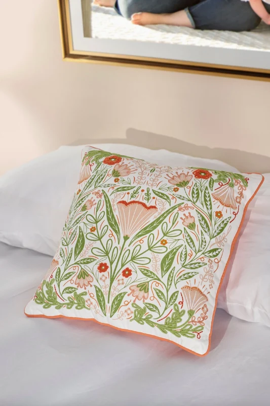 Blossom Folk Art Pillow ***LAST ONE***