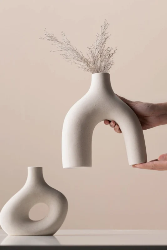 Off White Nordic Vase