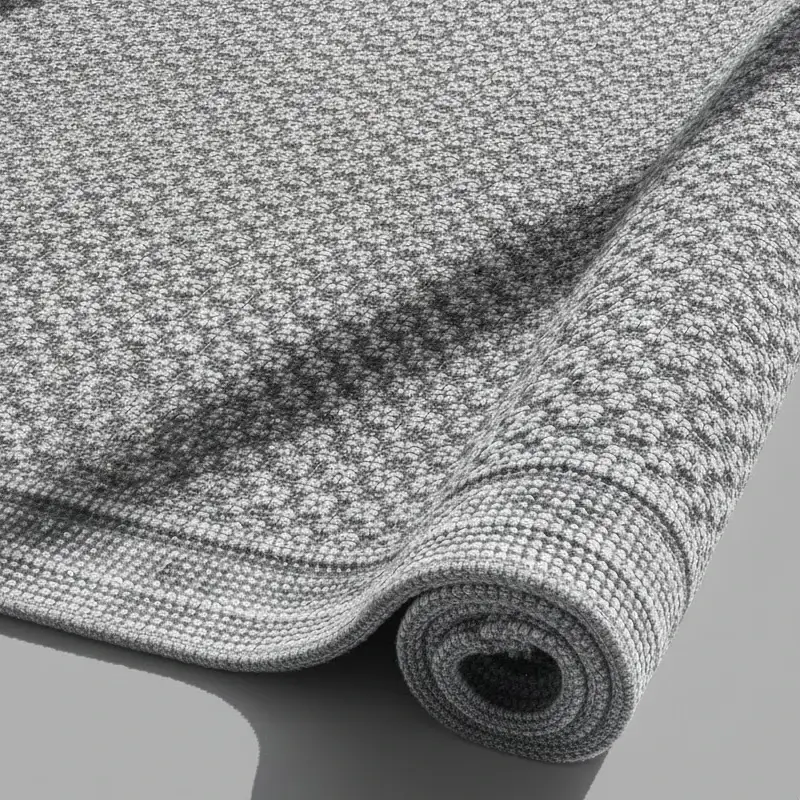 Badvorleger Malta Vintage-60 x 100 cm-silber