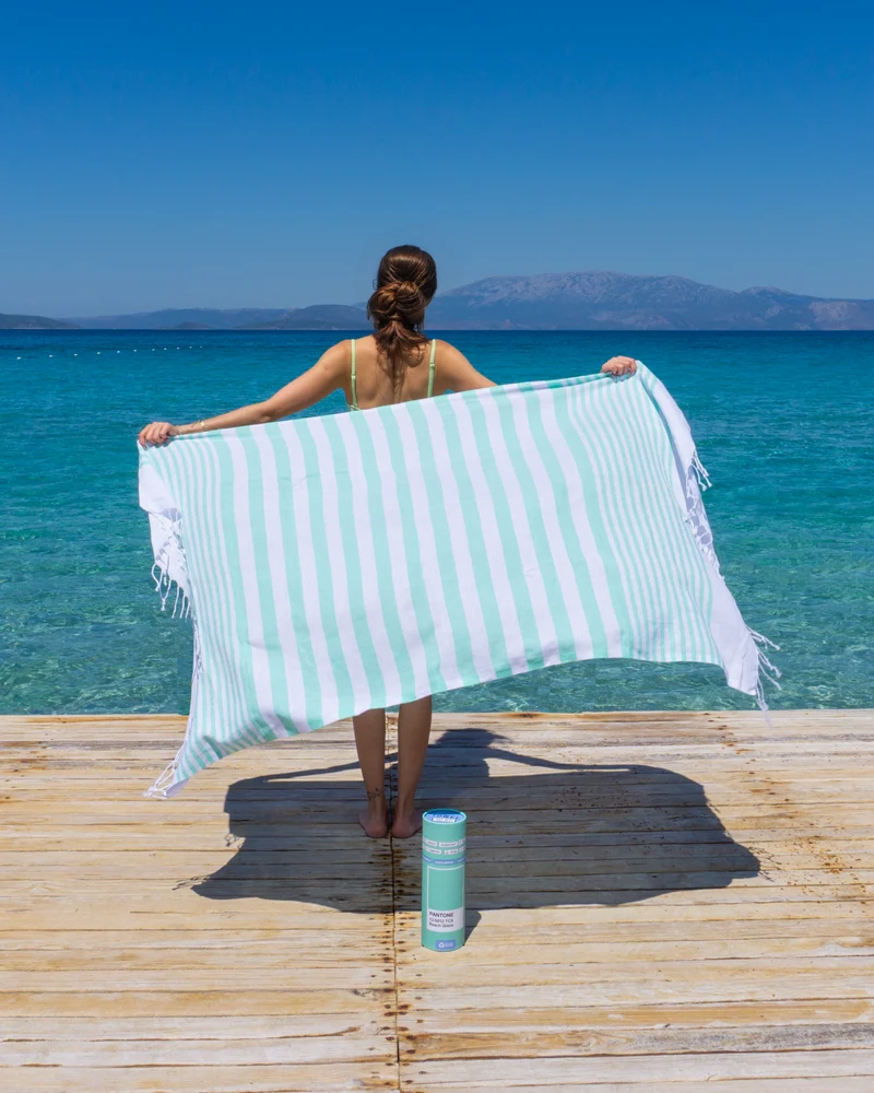 Beach Glass Strandhamamtuch mit recycelter Geschenkbox