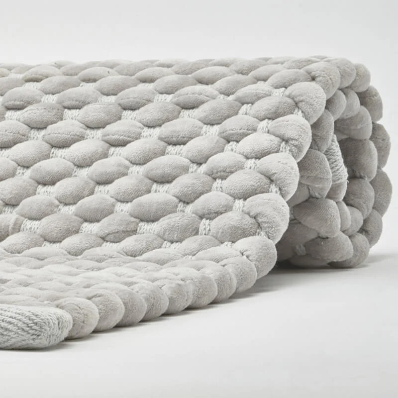 Aquanova Badteppich Maks-70 x 120 cm-silber