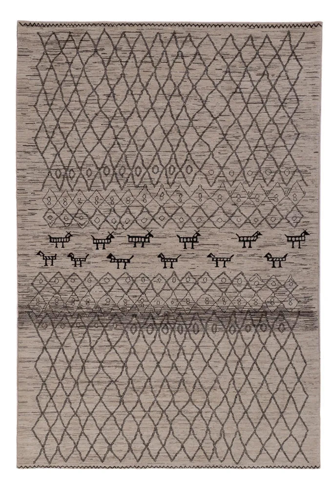 Berber Teppich 201x296cm - Wollteppich