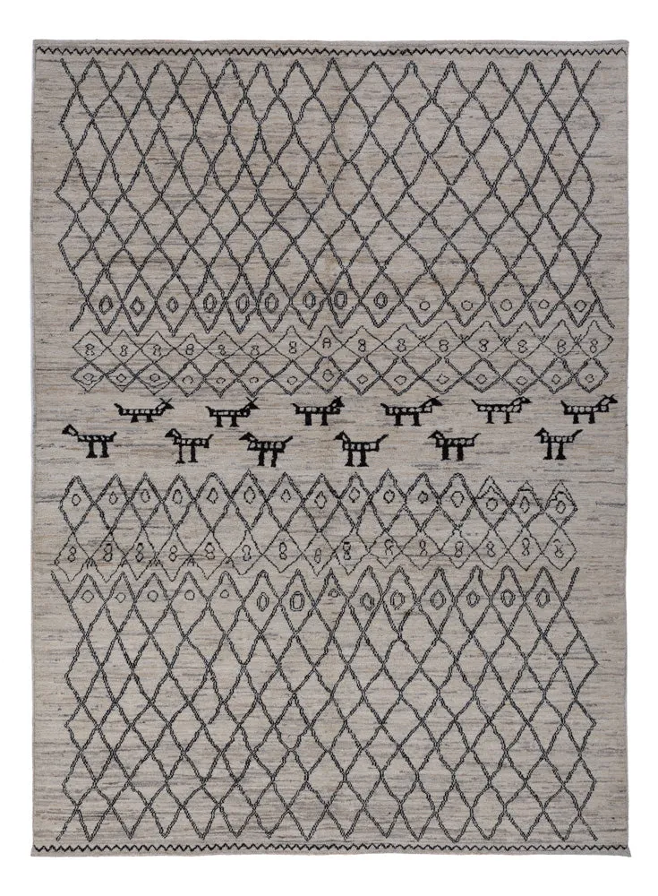 Berber Teppich 173x240cm - Wollteppich