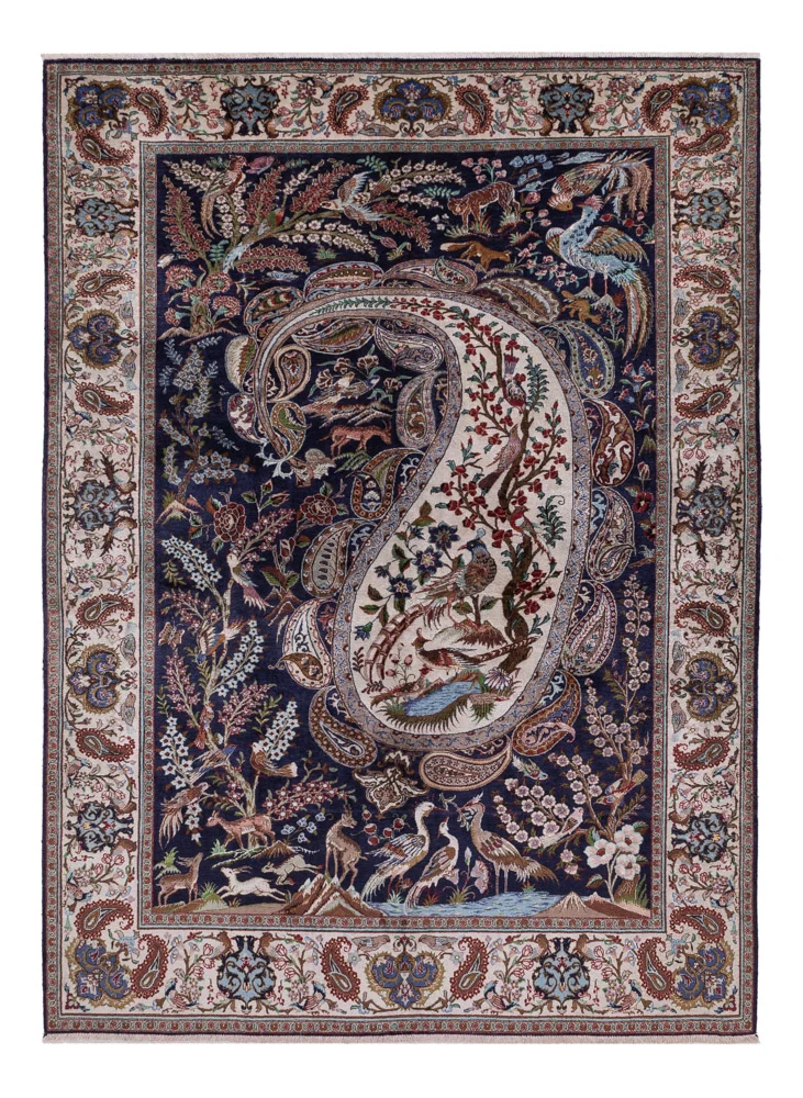 Ghom Teppich 140x195cm - Perserteppich
