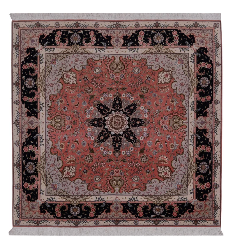 Täbriz - 50 Raj Teppich 198x199cm - Perserteppich