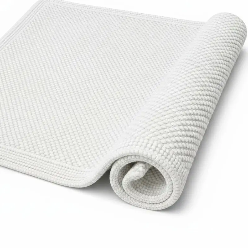 Badvorleger Miso-70 x 140 cm-weiss
