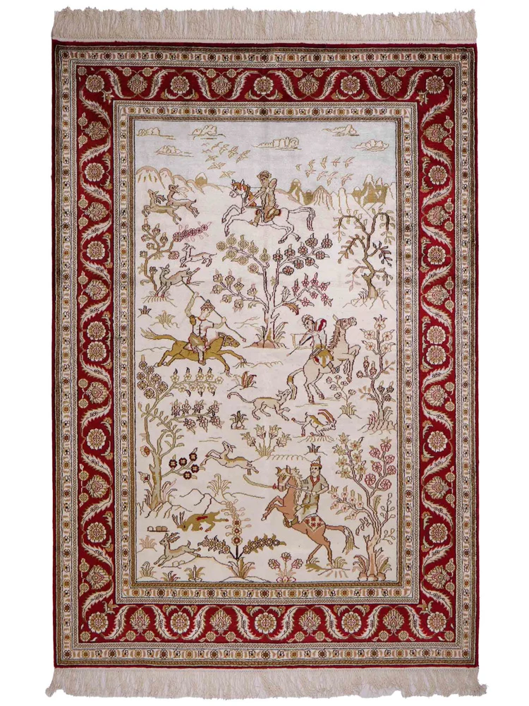 China Seide Teppich 126x183cm - Orientteppich