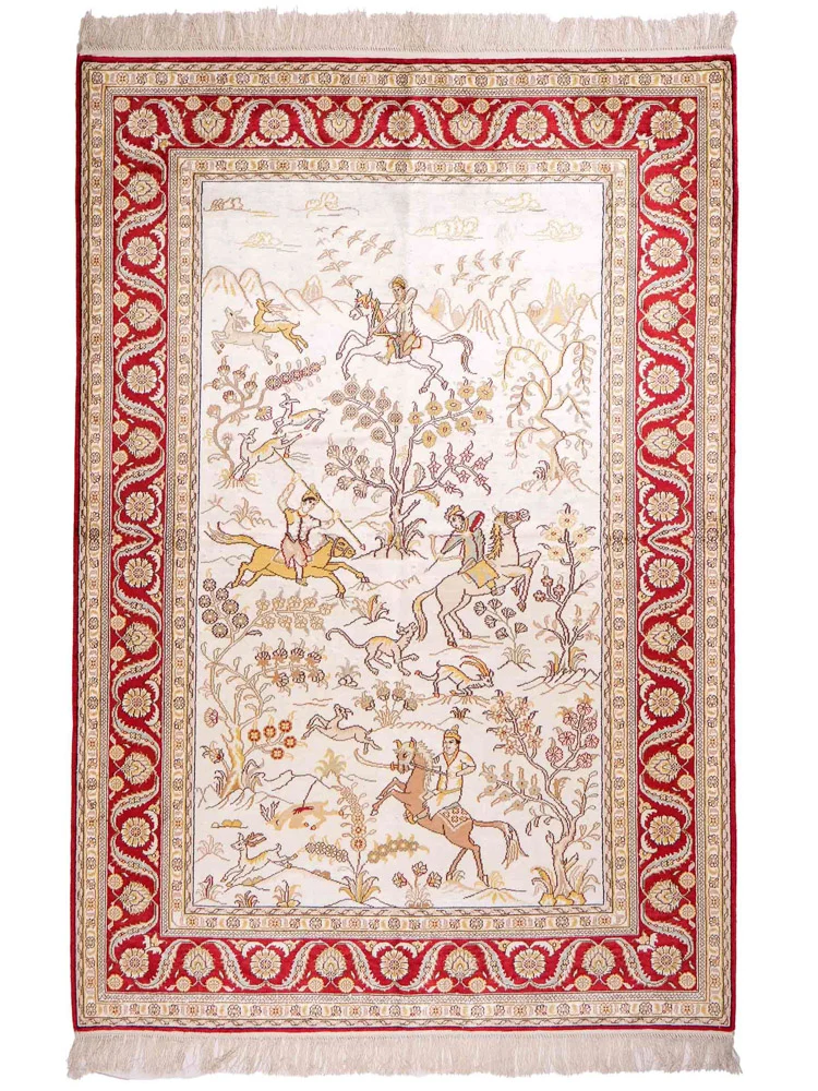 China Seide Teppich 127x185cm - Orientteppich