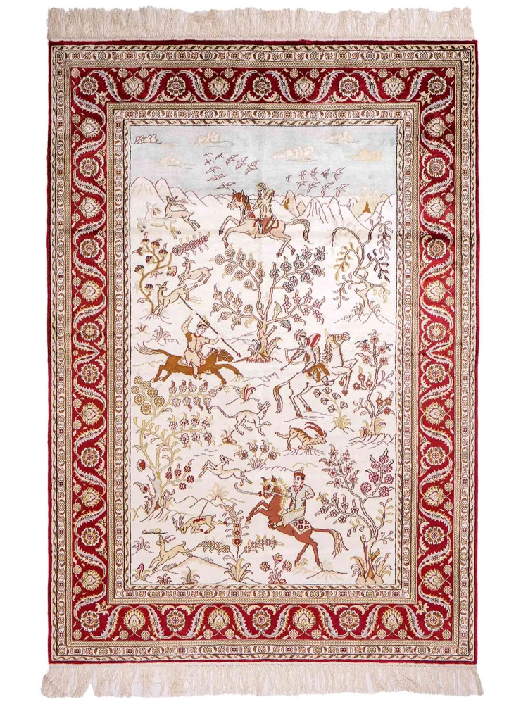 China Seide Teppich 124x185cm - Orientteppich