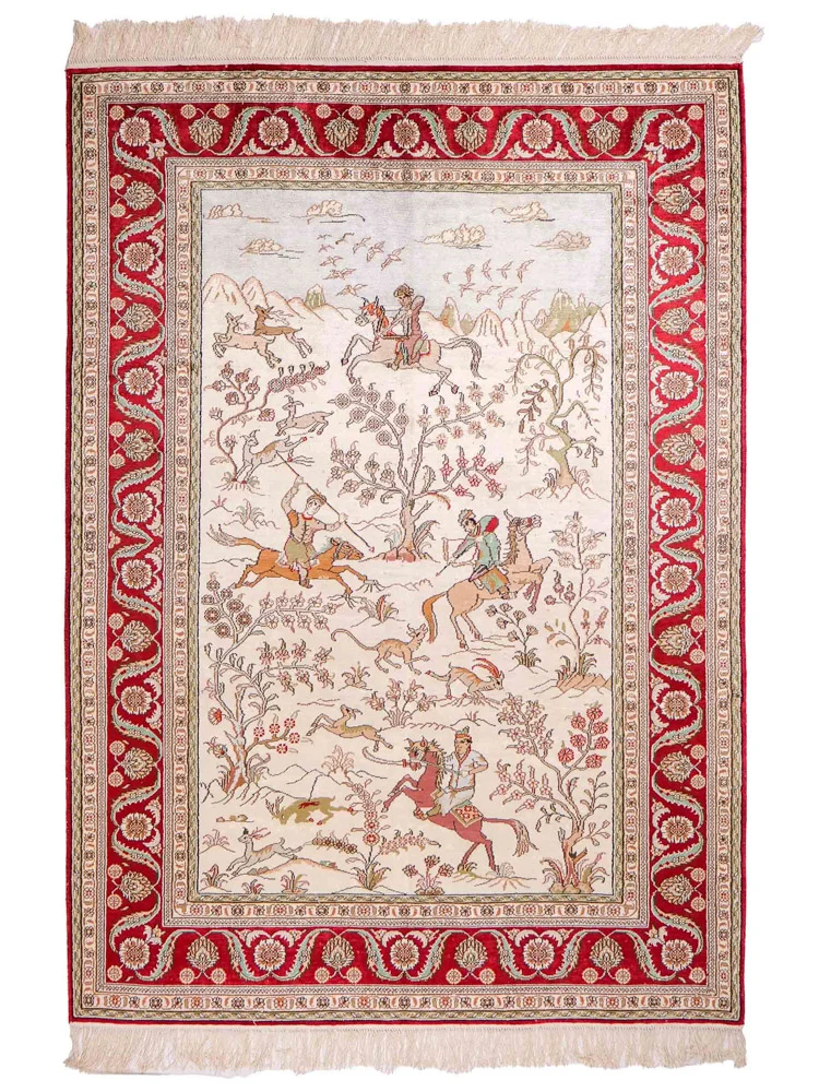 China Seide Teppich 124x180cm - Orientteppich