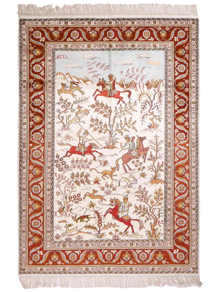 China Seide Teppich 125x184cm - Orientteppich