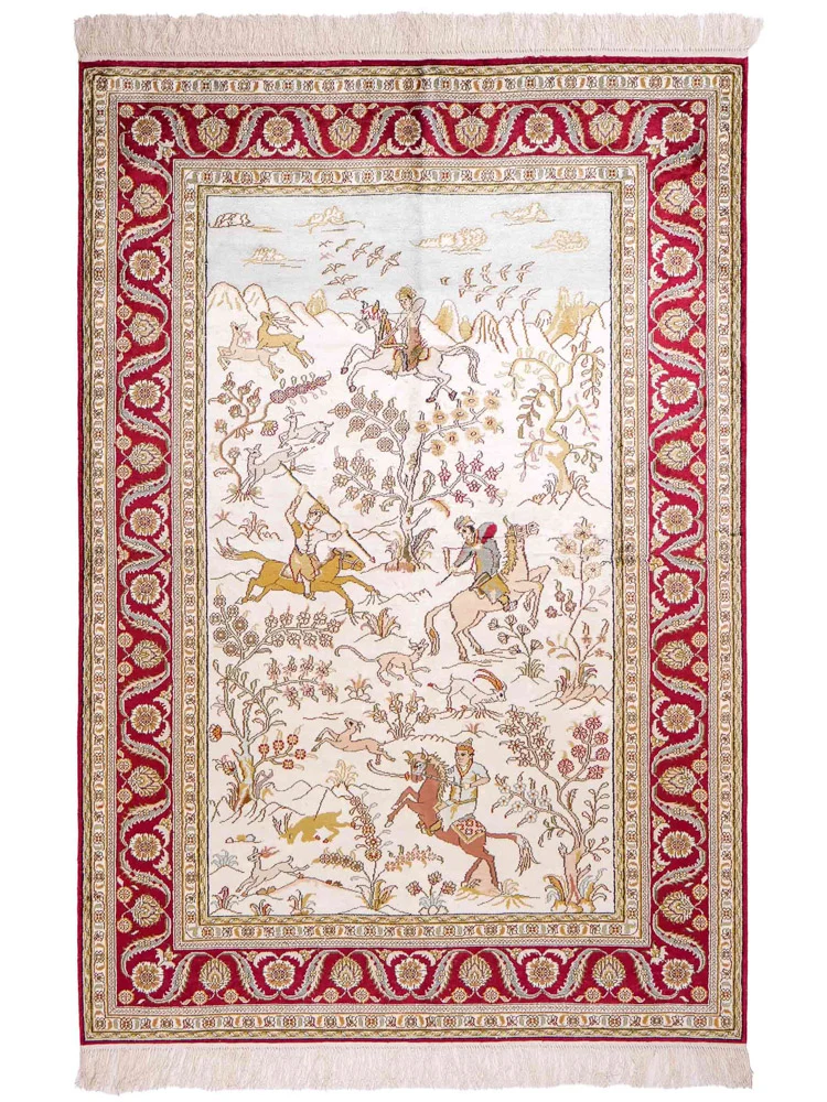 China Seide Teppich 123x180cm - Orientteppich