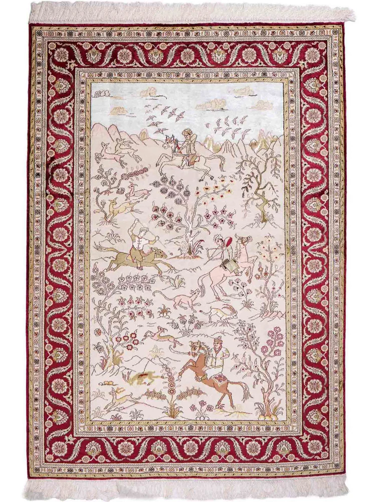 China Seide Teppich 125x183cm - Orientteppich