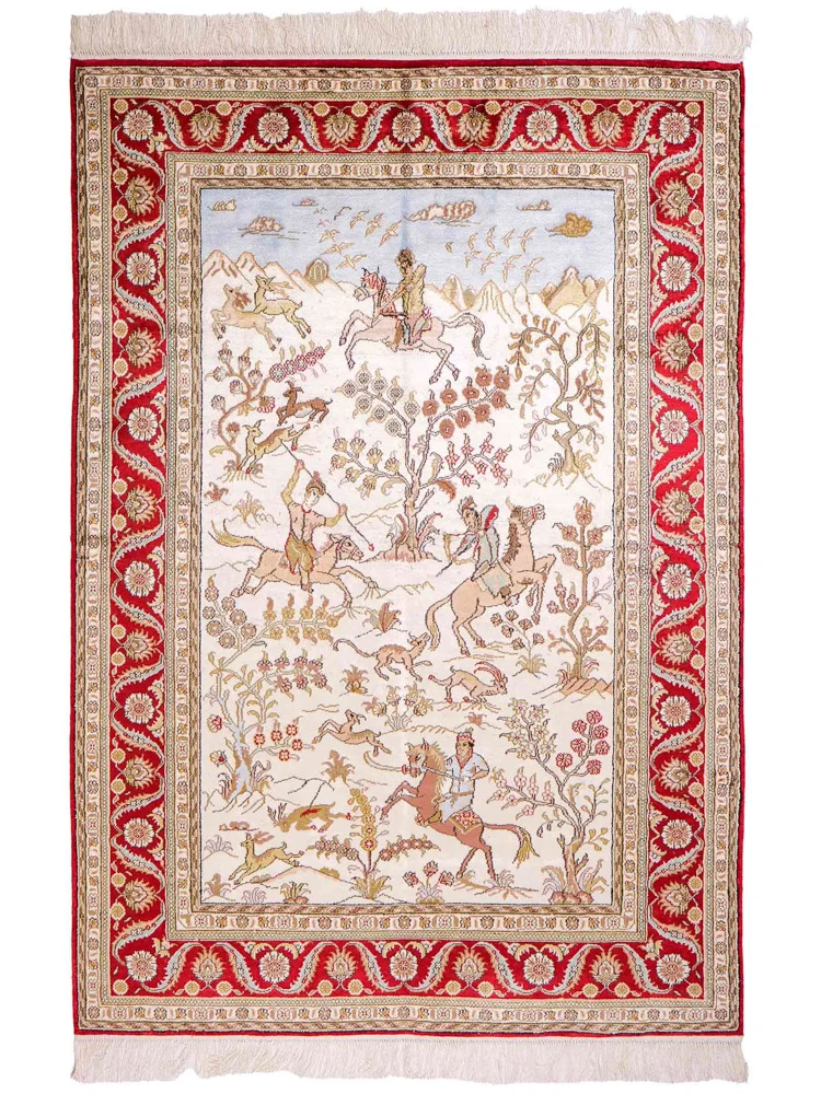 China Seide Teppich 124x176cm - Orientteppich