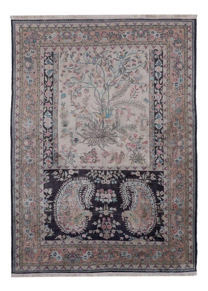 Kaschmir Seide Teppich 123x178cm - Orientteppich