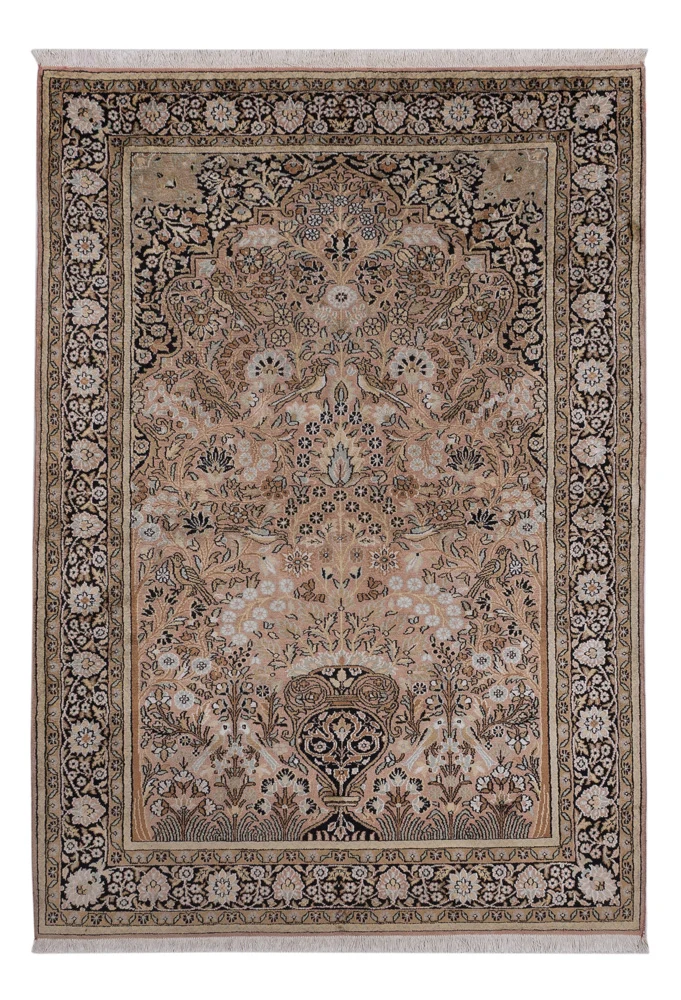 Kaschmir Seide Teppich 126x188cm - Orientteppich