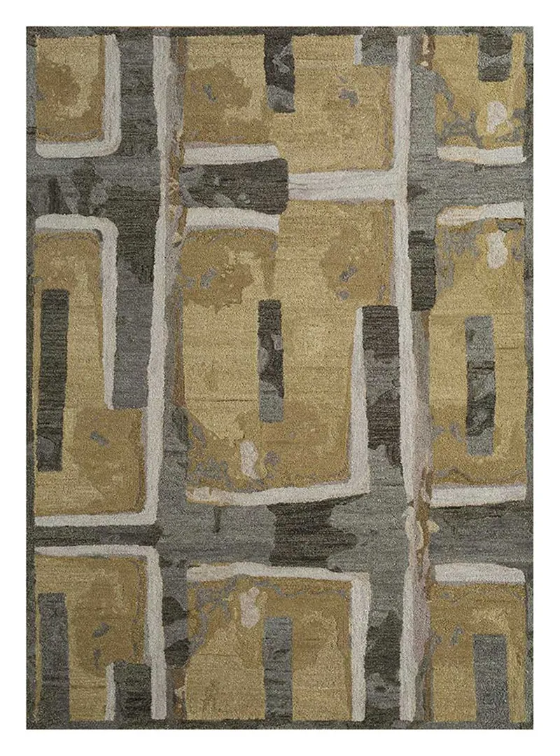Wollteppich - 180 x 270 cm - gold