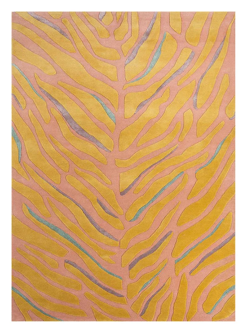 Wollteppich - 180 x 270 cm - gold