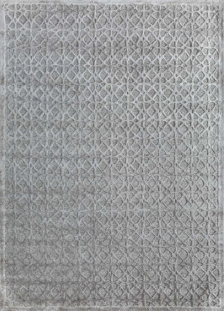Wollteppich - 150 x 240 cm - hellgrau