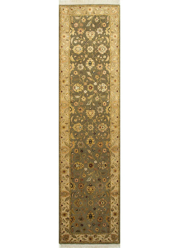 Läufer Woll - 75 x 300 cm - grün