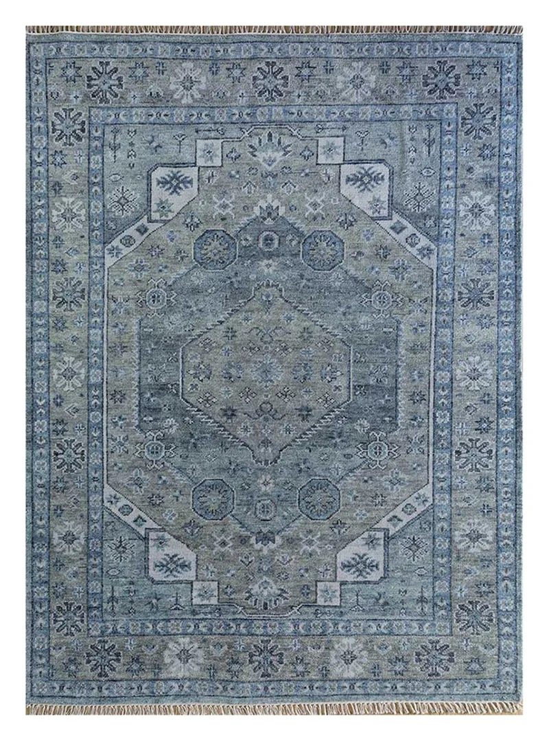 Wollteppich - 200 x 300 cm - dunkelblau