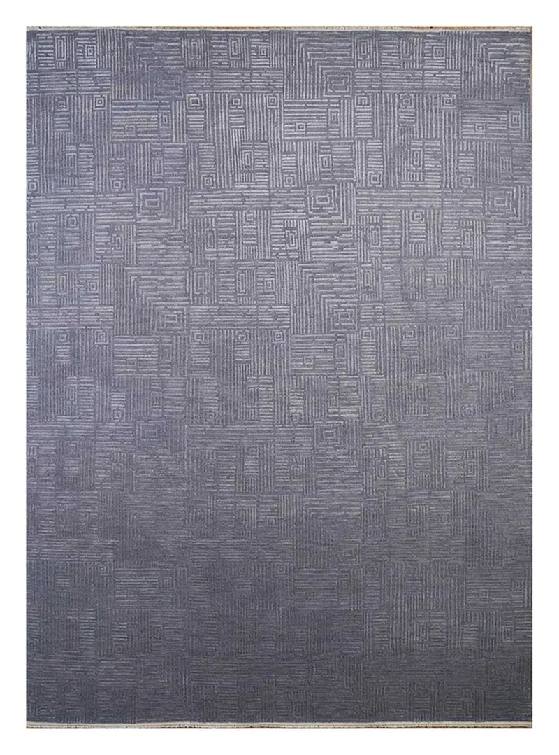Wollteppich - 240 x 300 cm - grau