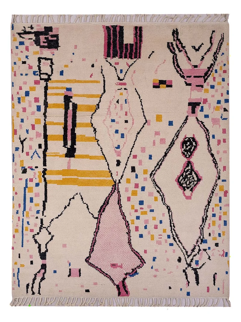Berber Teppich 166x244cm - Wollteppich