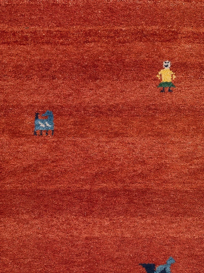Läufer Gabbeh - Indus - 80 x 300 cm - rost
