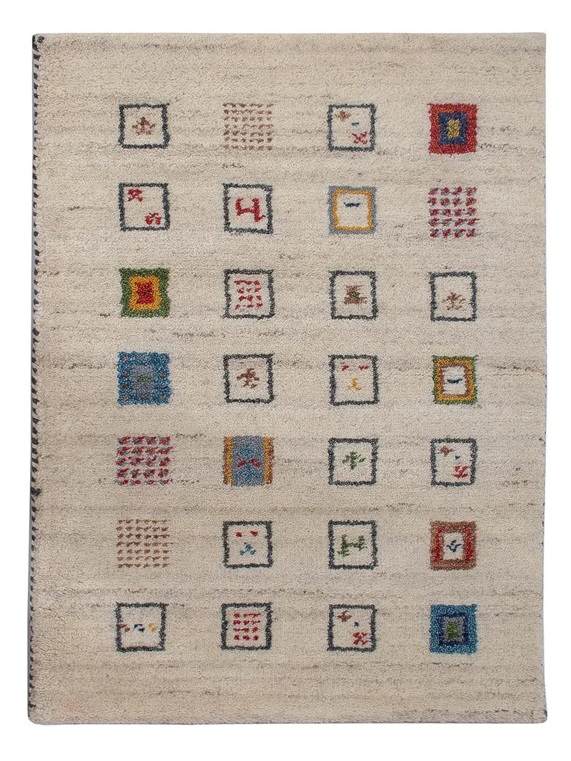 Gabbeh Teppich Indus 60x90cm - Wollteppich