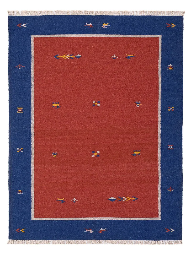 Kelim Teppich - Trendy - 170 x 240 cm - rot