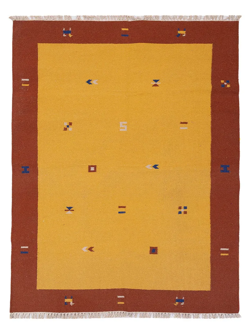 Kelim Teppich - Trendy - 170 x 240 cm - gold
