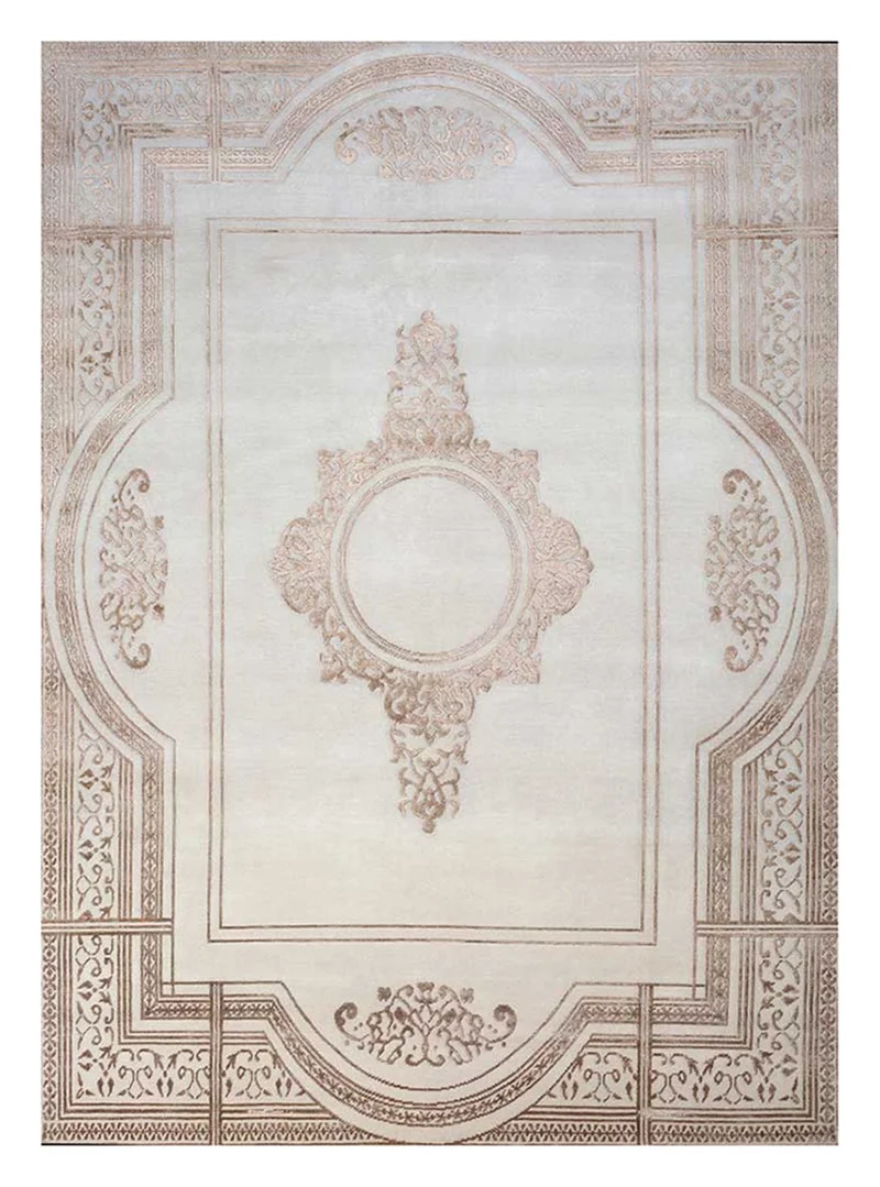 Wollteppich - 180 x 270 cm - hellgrau