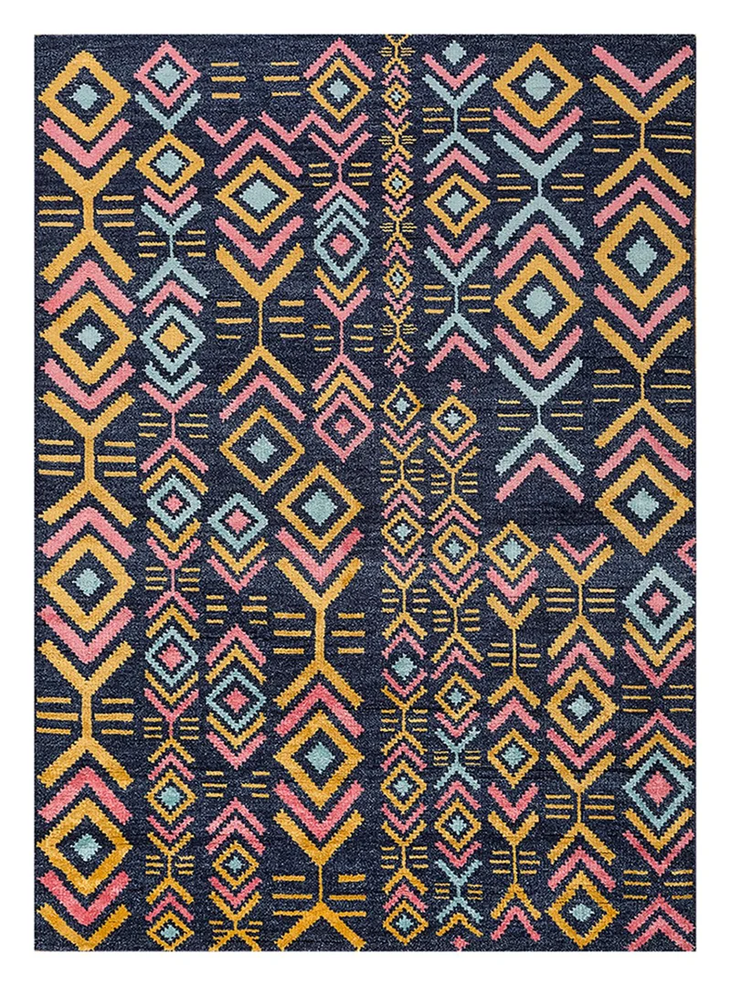 Wollteppich - 200 x 300 cm - blau