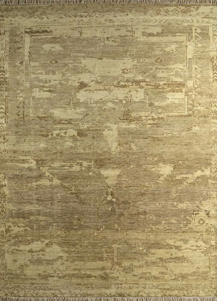 Wollteppich - 240 x 300 cm - gold