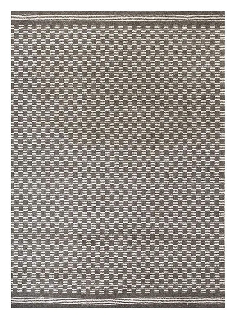 Teppich - 240 x 300 cm - schwarz-weiß
